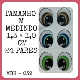 Olho Adesivo Resinado Para Biscuit,eva E Feltro Mbh 039