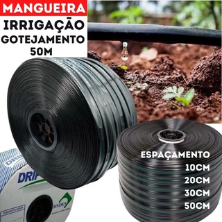 Mangueira Irrigacao Gotejamento 50mts Espacamento