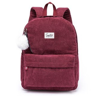 Mochila Spector Velvet Feminina Casual + Chaveiro De Pelinho