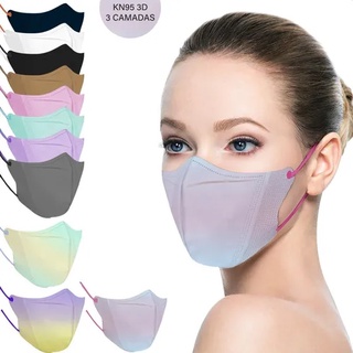 KIT 10 Unidades | Máscara adulto descartável 3D.