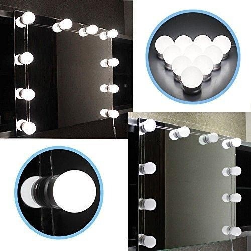 Luz De Led P/ Espelho Arandela Camarim Maquiagem 10 Lâmpadas Envio Imediato Produto Mais Vendido
