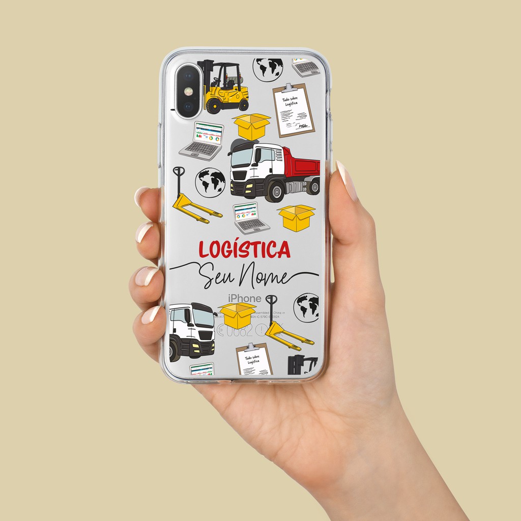 Capa Capinha de Celular Personalizada com sua Profissão - Logística