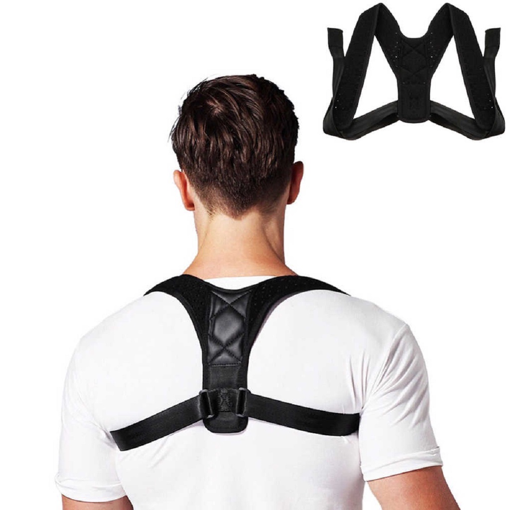 Colete Corretor de Postura Cinta Postural Coluna Ombro Unissex | Shopee ...