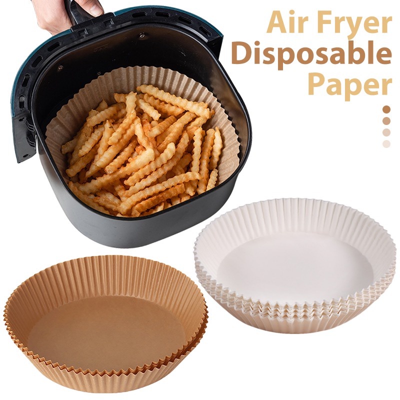 Forro De Papel Descartável Para Fritadeira A Ar , Bandeja À Prova De Óleo E Água , Esteira Antiaderente Forno ,