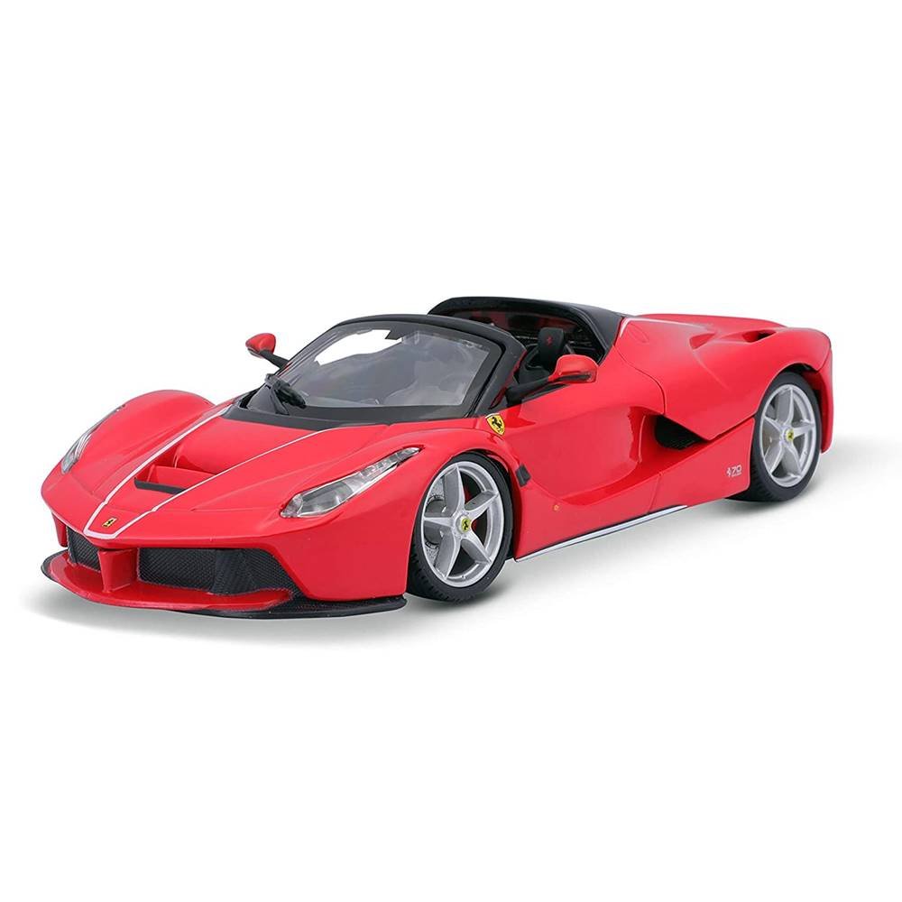 Miniatura Carro Ferrari LaFerrari Aperta - Vermelha - Race e Play - 1:24 - Burago