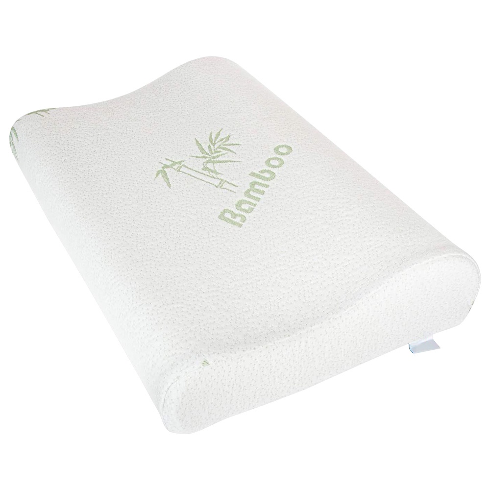 Travesseiro Ergonômico Cervical Fibra Bambu Ortopédico Espuma de ...