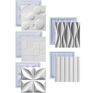Kit De Formas Pra Gesso 3d Cimentício Abs Moldes Placa Fdg