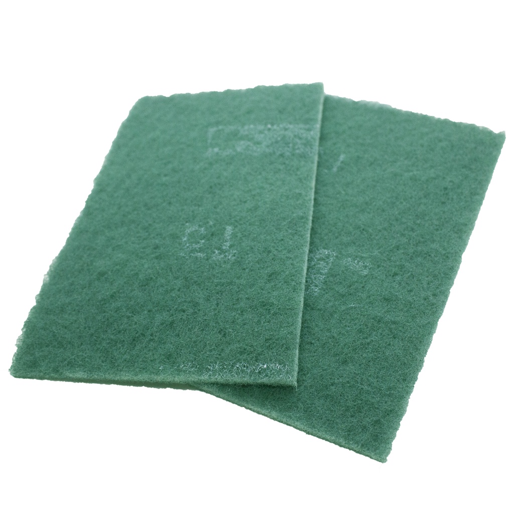 Esponja Scotch Brite 3M Limpeza Uso Geral manta abrasiva fibra verde 13cmx24cm 2und