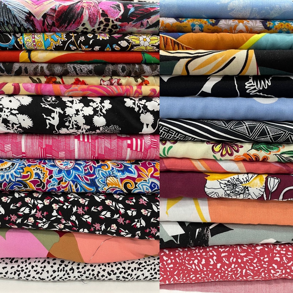 Tecido 100% Viscose Estampado Vestido, calça, blusa  (LEIA A DESCRIÇÃO E ORIENTAÇÃO DE COMPRA) em Oferta na Shopee