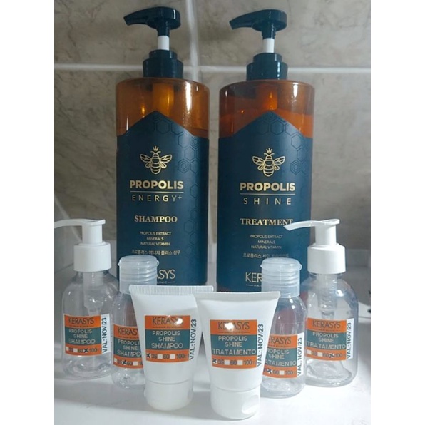 Kit Shampoo e Tratamento Kerasys Própolis Shine 35ml/60ml/10l