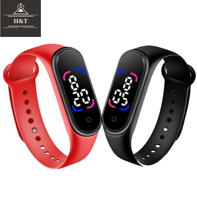 Relógio m6 De Pulso Digital Com LED Prova D'água Pulseira colorida feminino masculino Infantil Unissex 2021 novo esporte