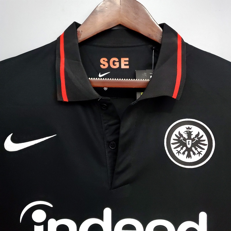 Camiseta De Futebol Do Eintracht Frankfurt Black 21-22 I
