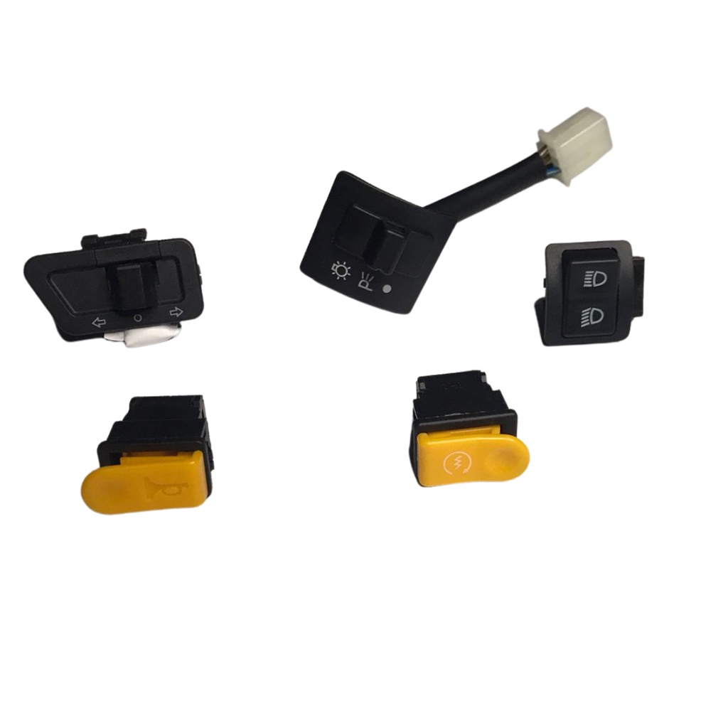 Jogo de Interruptor botões buzina farol farol alto e baixo partida elétrica e sinaleira Da JET + 50 cc Shineray