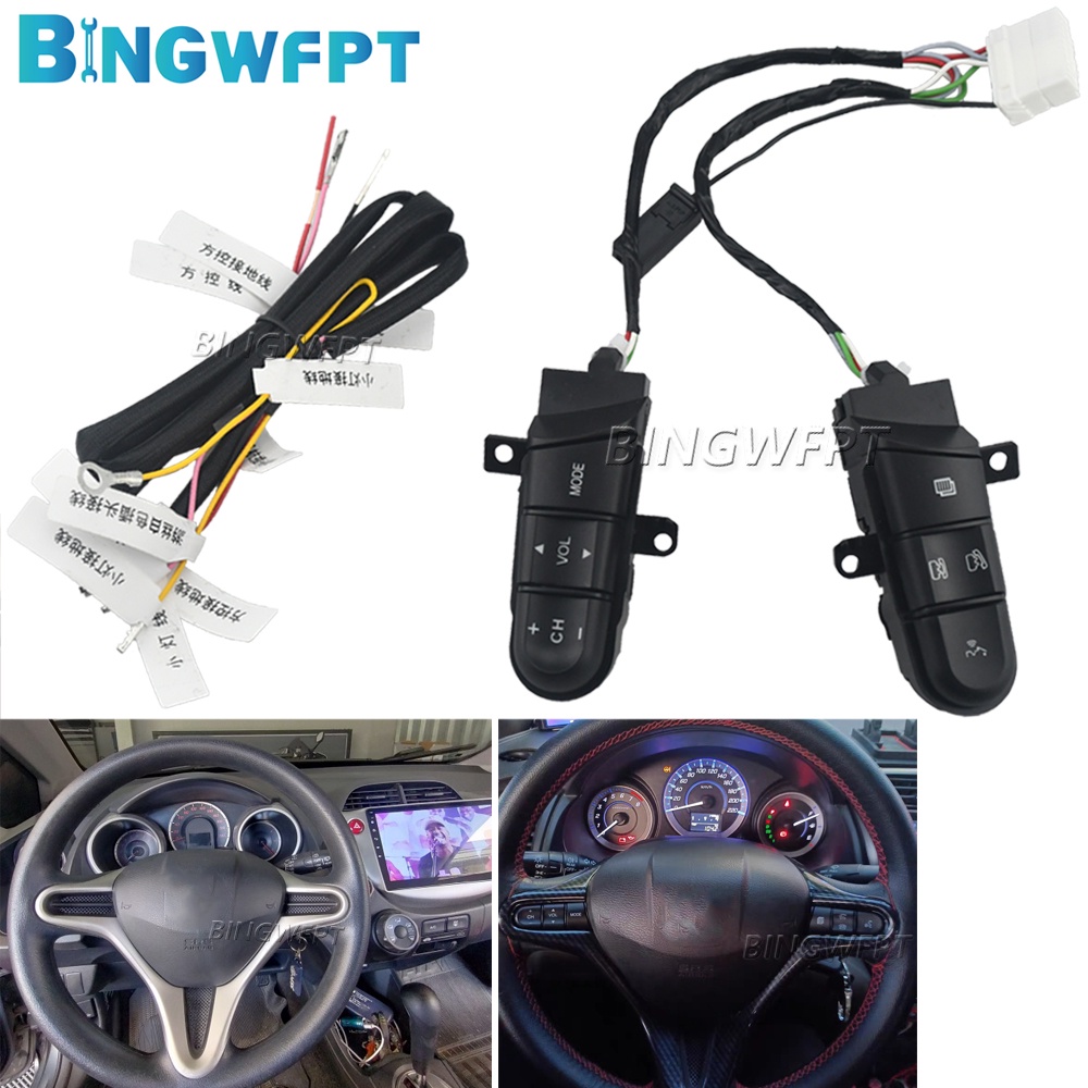 Novo Botão 36770-SNA-D12 Interruptor De Do Volante Para Encaixe 09-14 Cidade 06-11 Civic Honda 08-13