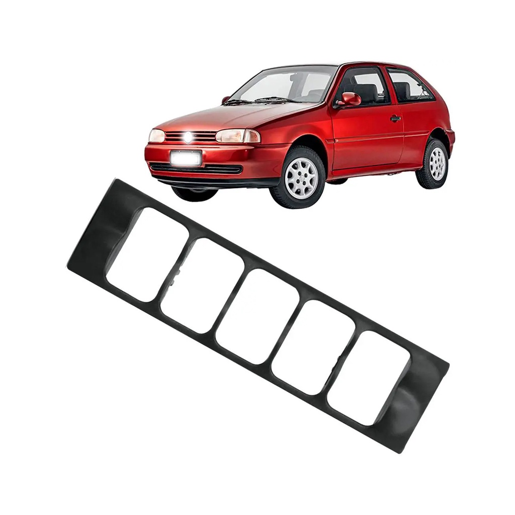 Moldura Painel Grade Botão Interruptor vidro elétrico Gol bola 1995 até 1999