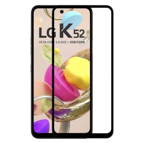 Película de Vidro Temperado 3D Full Cover Anti Queda Celular LG K50S, K9, K10, K41S, K12 MAX, K51S, K61S, K8 PLUS, K11, K11 PLUS, K12, K12 PLUS, K12 PRIME, K40S, K61, K62