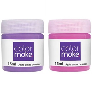 Kit Tinta Liquida Facial Colormake 15ml C/ 2 (pink/roxo) em Oferta na Shopee