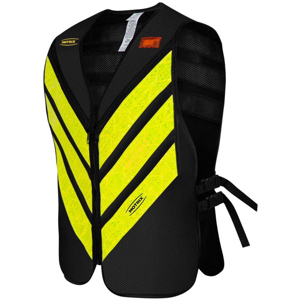 Colete Para Motoboy Mototáxi Moto Refletivo Alta Visibilidade Com Bolso Faixa Aprovado Denatran Inmetro + Brinde