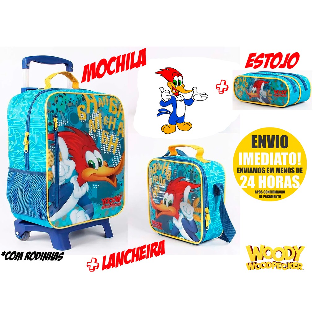 Mochila G Pica Pau Kit Com Rodinha + Lancheira + Estojo - Linha ...