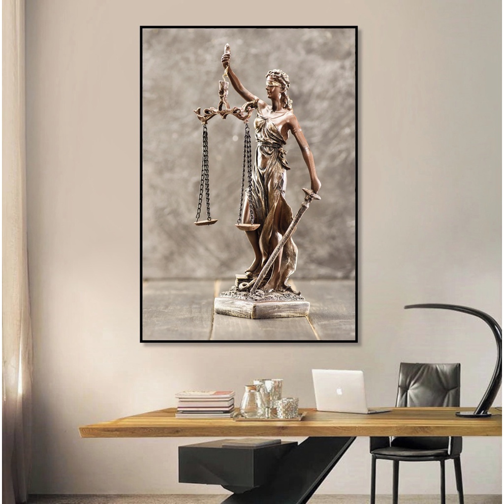 Quadros de decoração/decorativos para escritório de advocacia - Themis/Deusa da justiça - Direito - Advogado - 1 peça 60x40