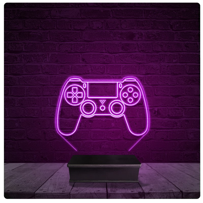 Luminária e Abajur Acrílico Led - PS4 Playstation controle