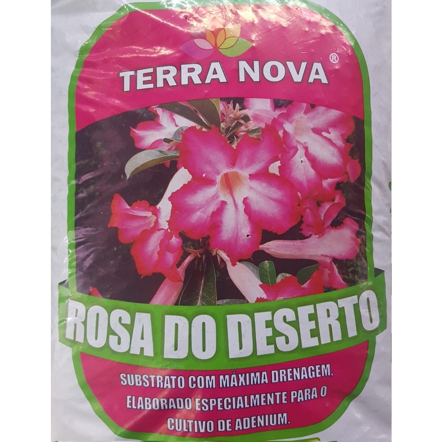 3kg Substrato Terra Nova Rosa do Deserto Casca de Pinus