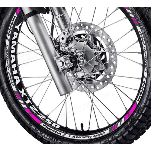 Friso + Adesivo Refletivo M8 Roda Moto Yamaha Xtz 250 Lander