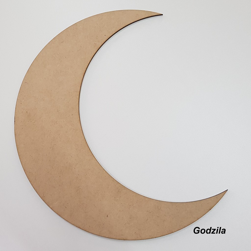 Placa Lua MDF cru 3mm 25cm em Oferta na Shopee