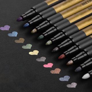 Caneta Marcadora Metálica Com Glitter Para Pintura / Arte De Caligrafia / Faça Você Mesmo