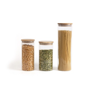 Kit potes de vidro herméticos 2000/1100/800ml 3 pçs - Oikos em Oferta na Shopee