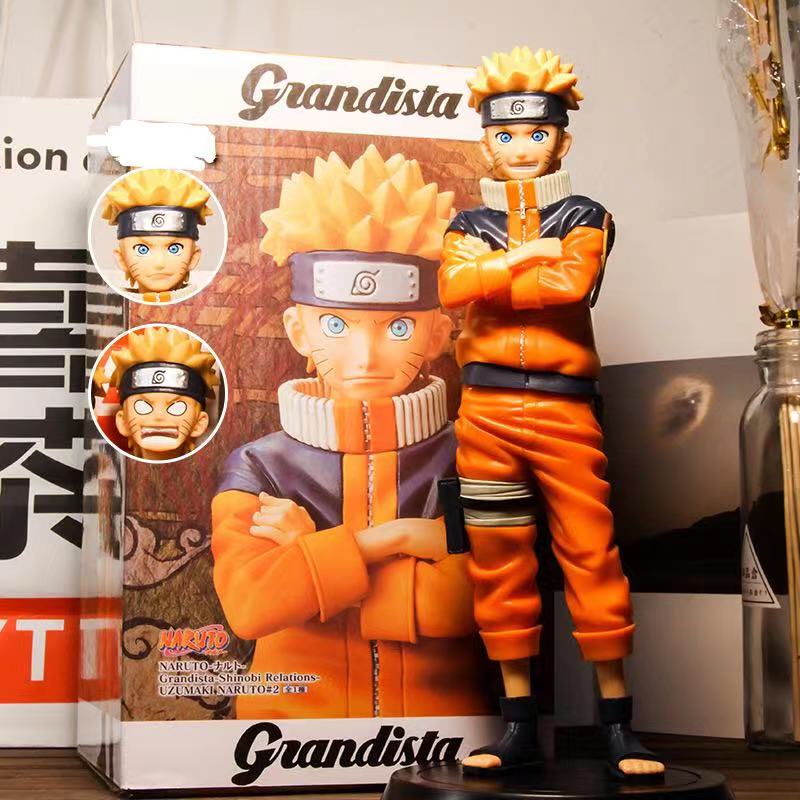 Anime Naruto Shippuden Uzumaki Narut Figura Toy Modelo 25 cm Narutochange Rosto Action Figure Colecionation