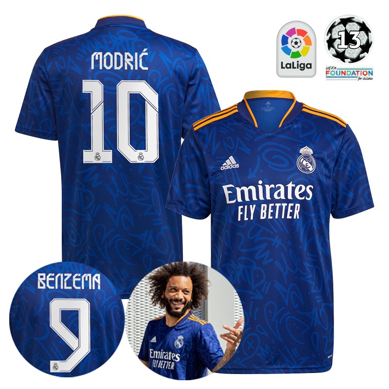 21-22 S-4XL Camisa De Futebol Real Madrid Hazard Modric - Desconto