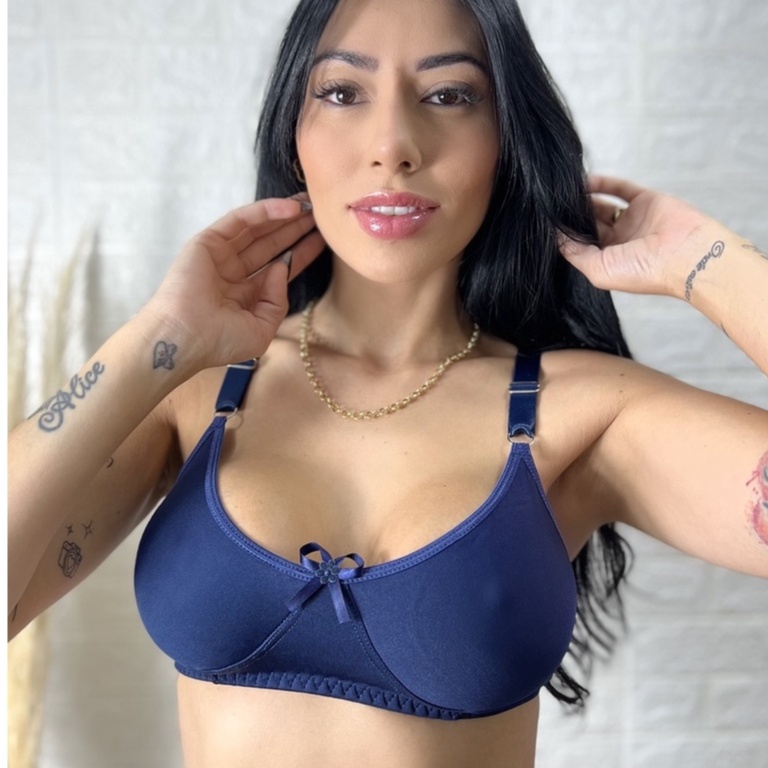 Sutiã Conforto, Sem Costura no Bojo, Confort, Básico, Alça Reforçada, Sem Bojo, Confortável - Soutien Mara em Oferta na Shopee