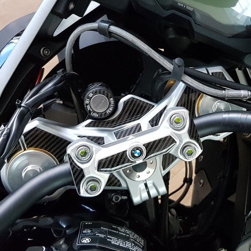 Adesivo Protetor 3d Carbono Mesa + Ignição Moto Bmw G 310 Gs