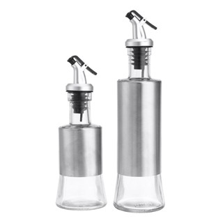 Galheteiro de Vidro Inox 200ml ou 320ml para Vinagre / Azeite - Cozinha - Dosador em Oferta na Shopee