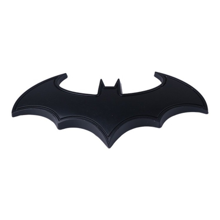 Adesivo Emblema Preto de Metal 3d Batman Morcego Carro Moto Bicicleta