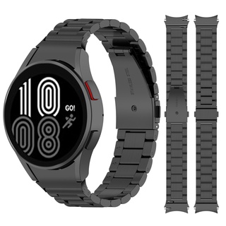Sem Fechos Pulseira De Aço Inoxidável Sólido Para Relógio Galaxy 4 Clássico 46mm 42mm/Watch4 5 44mm 40mm/Watch 5 pro 45mm Substituição De Metal De Extremidade Curva