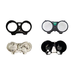 Conjunto Carcaças Painel Moto Honda CG 150 KS ES lente de acrilico, Interna, Inferior e Superior Preta