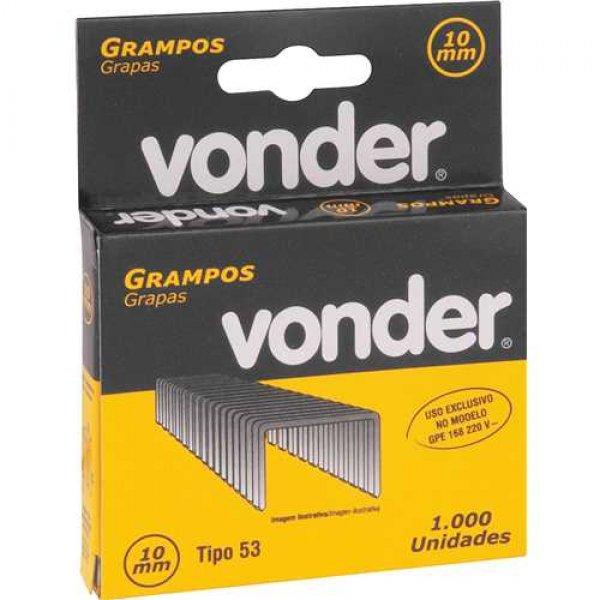 Grampo 10 mm Para Grampeador GPE 168 Caixa com 1000un VONDER
