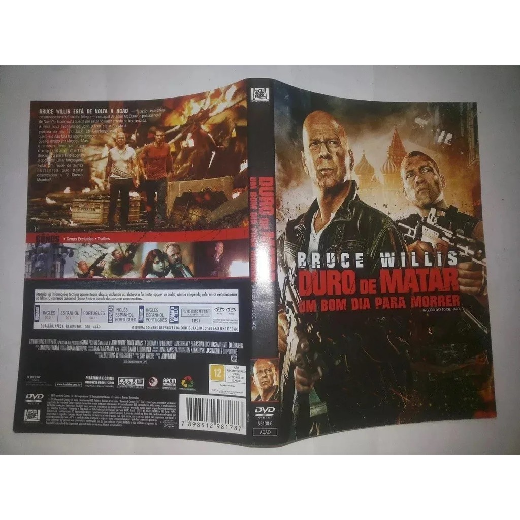 Dvd Ação Duro De Matar Um Bom Dia Para Morrer Bruce Willis | Shopee Brasil
