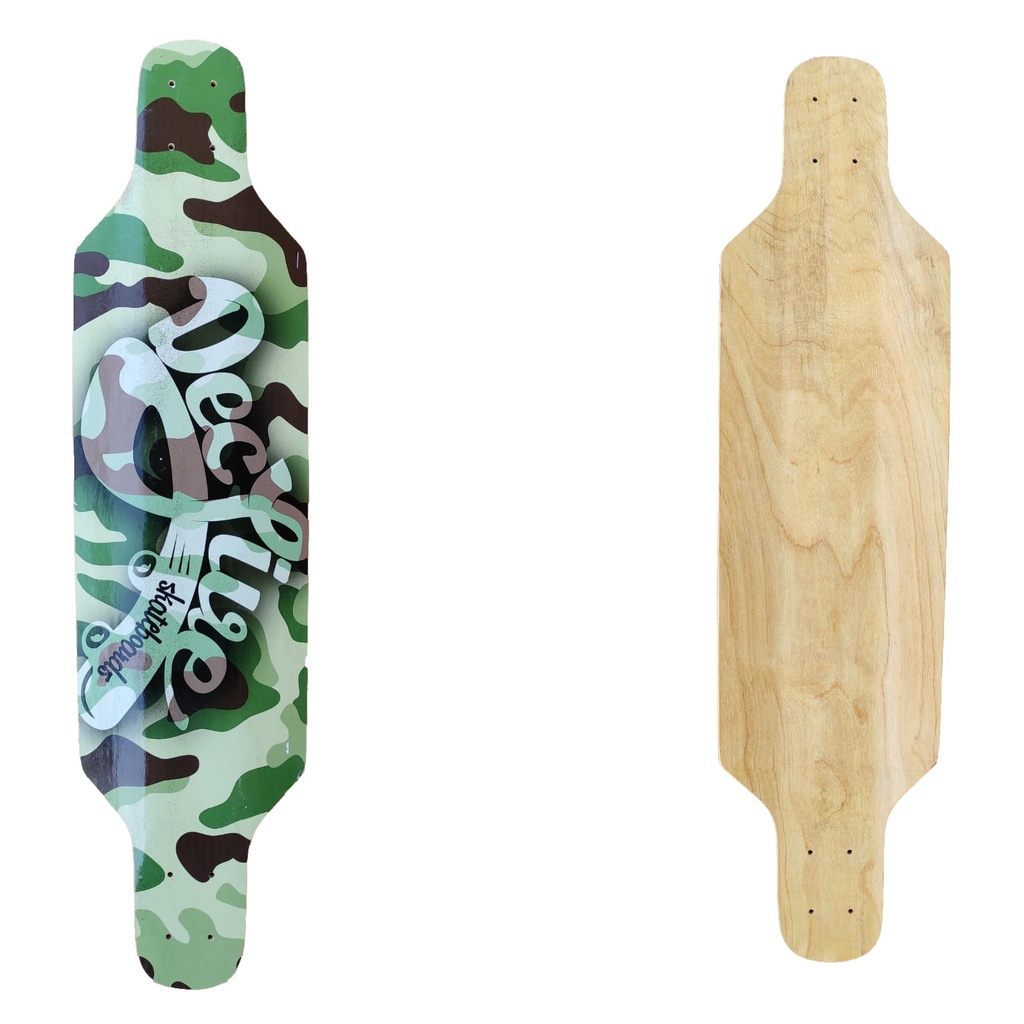 Shape Declive Space Exercito - Longboard Skate Camuflado