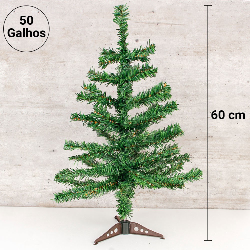 Árvore De Natal Com 50 Galhos 60 Cm Atacado | Shopee Brasil