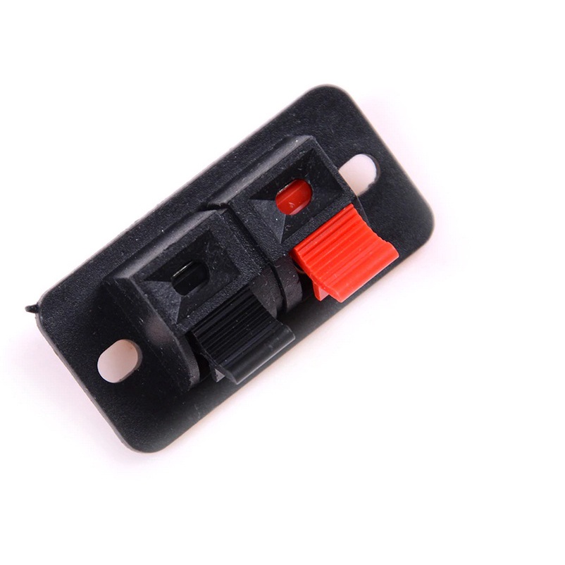 2 / 1 Conector Caixa De Som 2 Vias Bicolor Som Residencial 2 Conector Pressão