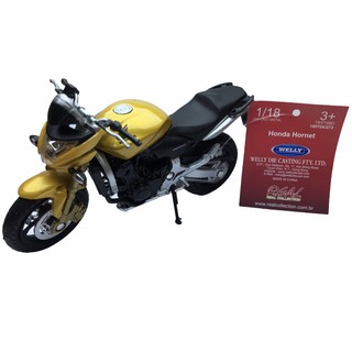 Miniatura Moto Honda Hornet Esportiva Welly