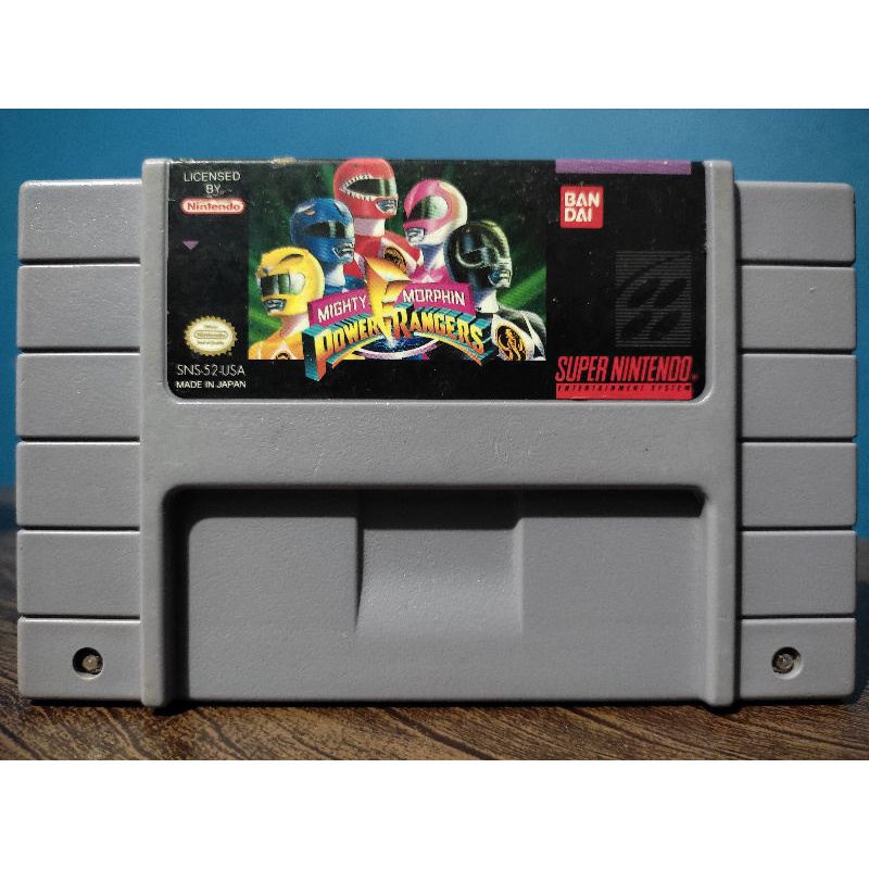 Power Rangers Original Super Nintendo Snes | Shopee Brasil