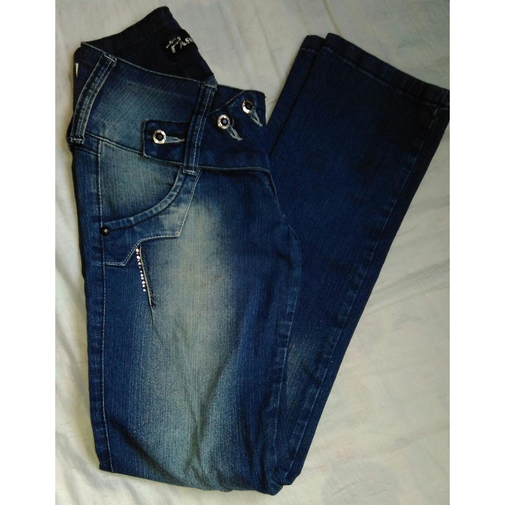 calça jeans tamanho 14