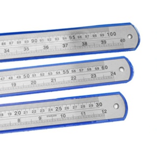 Kit Réguas Aço Inox 30 Cm 60 Cm 1 Metro Patchwork Scrapbook em Oferta na Shopee