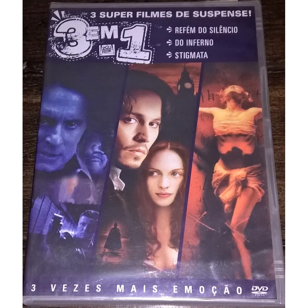 dvd Do inferno - Stigmata - Refém do Silêncio lacrado 3 em 1