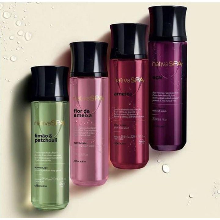 Desodorante Colônia Body Splash Nativa SPA ( ameixa, limão, morango, rosé)