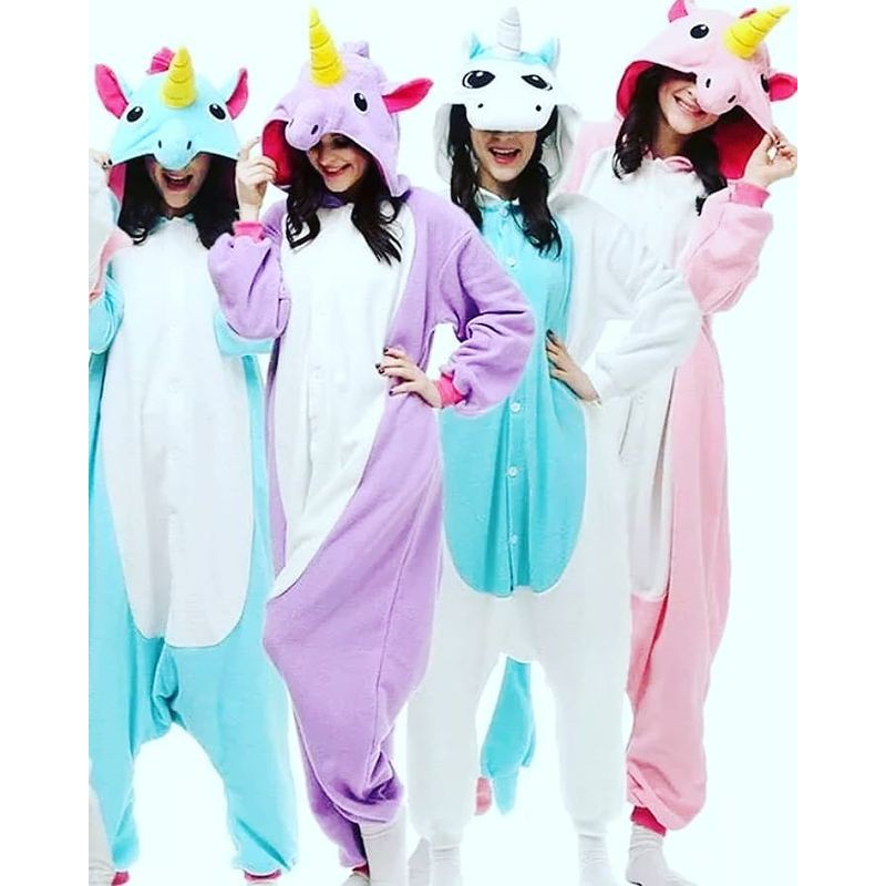 Pijama Unicornio Macacão adulto Promoção Kigurumi unicórnio luxo original